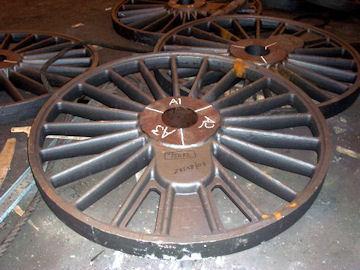 23 June - Eccentric sheaves removed from wheel set in Centre Sidings to workshop. New bolts fitted to rock shaft bearings.