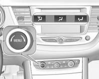 Manual settings Climate control system settings can be changed by activating the following functions: Fan speed Z Adjust the air flow by turning rotary knob to the