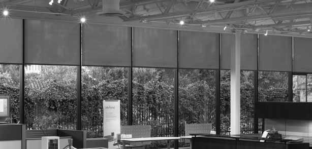 Wide array of fabrics Lutron shading systems are available in sheer, dimout, and blackout fabrics to suit any function or aesthetic need, including many PVC-free fabric choices.