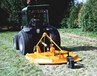 Attachment Protection Provides protection to both mower and tractor Blade carriers Number of carriers on mower Wheels Number of