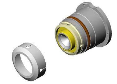 Cathode assembly Electrical feedthroughs 9/16 deep well socket The cathode body is fitted