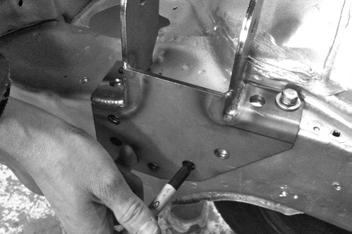 Preparing the Engine Bay: 8 Next trim the right-hand