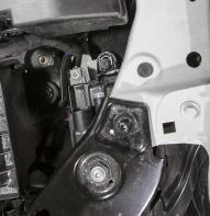 Re-install the hood latch cable and mount it back to the  