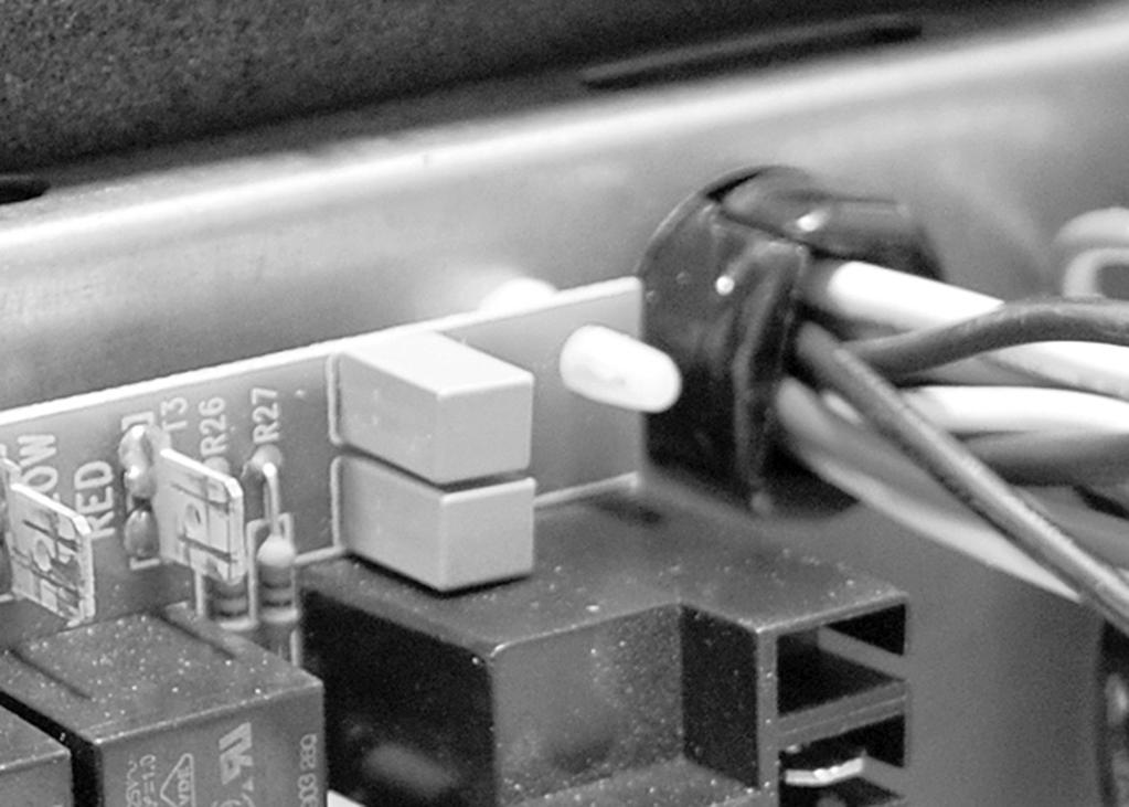 Connect the thick BLACK wire to left terminal at K6 on the power module board.