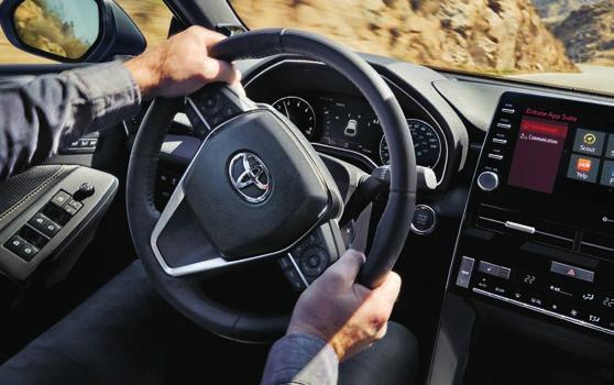 The lower, wider and longer platform gives you confidence in every turn, while the available steering wheel-mounted paddle shifters