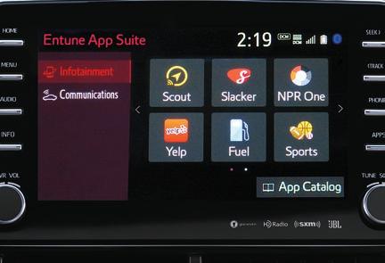 SYSTEM 1 The 9-in multimedia touch-screen display features a host of smart technologies, including App Suite Connect, 2 Safety Connect