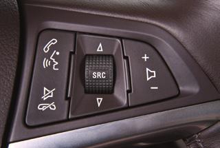 Audio Steering Wheel Controls Volume Press + or to adjust the volume. SRC Source Press to select an audio source.