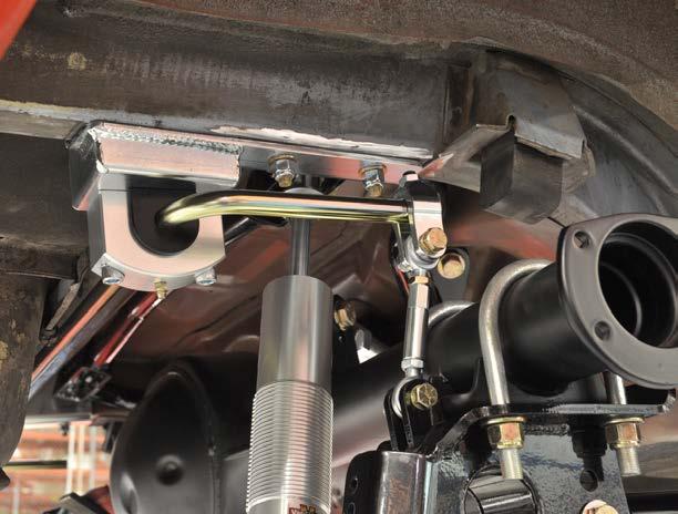 If the endlink length is too short, it is possible for the anti-roll bar to move past center when the vehicle is raised in the air, and then lock as the suspension is lowered.