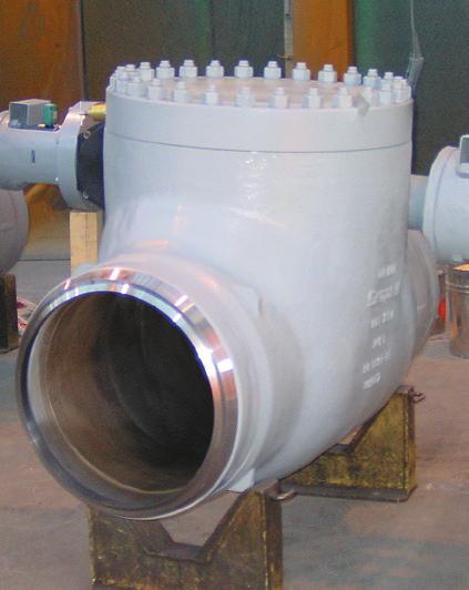 SEMPELL Sempell controlled and uncontrolled Non-Return or Swing Check Valves prevent unallowable pressure built up in the turbine coming due to back-flowing steam.