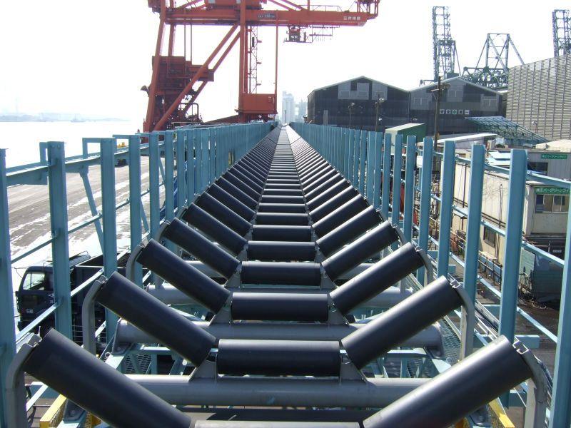 5) Conveyor Frame Frame is the support and maintains the alignments of the idlers and pulleys.