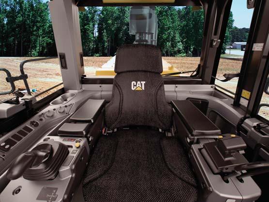 Fold up STIC steer/armrest Reduced access stairway angles Standard stairway lighting Cat Comfort Series III Seat Enhance comfort and help reduce operator fatigue