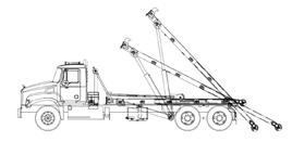 EH Series HH Series A combination of an EX & HH-model, designed for picking up dead lift containers at low loading angles with an 80 extendable tail