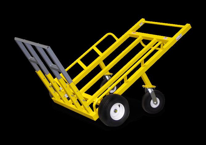 AMERICAN CART & RACK MONSTER MOVER / FORK HAND TRUCKS MONSTER MOVER Item No. 67070 The largest capacity in its class; built specifically for transporting inflatables and other oversized items.