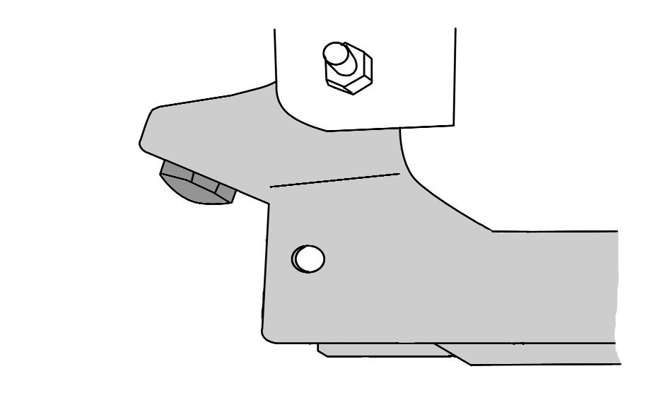 NEW POLY BUMP STOP & HARDWARE ILLUSTRATION # 15 STOCK LOWER