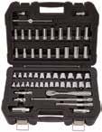 10mm-19mm 34 PC 1/4" & 3/8" DRIVE SOCKET SET DWMT73804 Includes 1/4", 3/8" 6 point sockets in SAE and Metric sizes.