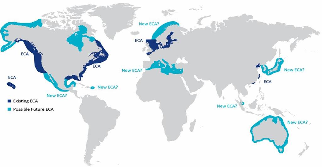Emerging Market Marine Fuel Existing Emissions Control Area Potential future Emissions Control Area 100,000+ commercial vessels in the world operating on high Sulphur Heavy Fuel Oil (HFO).