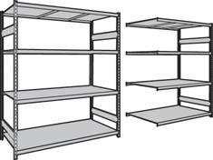 MEDIUM AND LARGE PARTS STORAGE Mini-racking for Large Parts Mini-Racking is designed for storing heavy and bulky parts.
