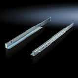 Interior installation Slide rails Telescopic support rail, heavy duty These telescopic support rails are designed to support components from underneath, and can support up to 200 lbs (91 kg).