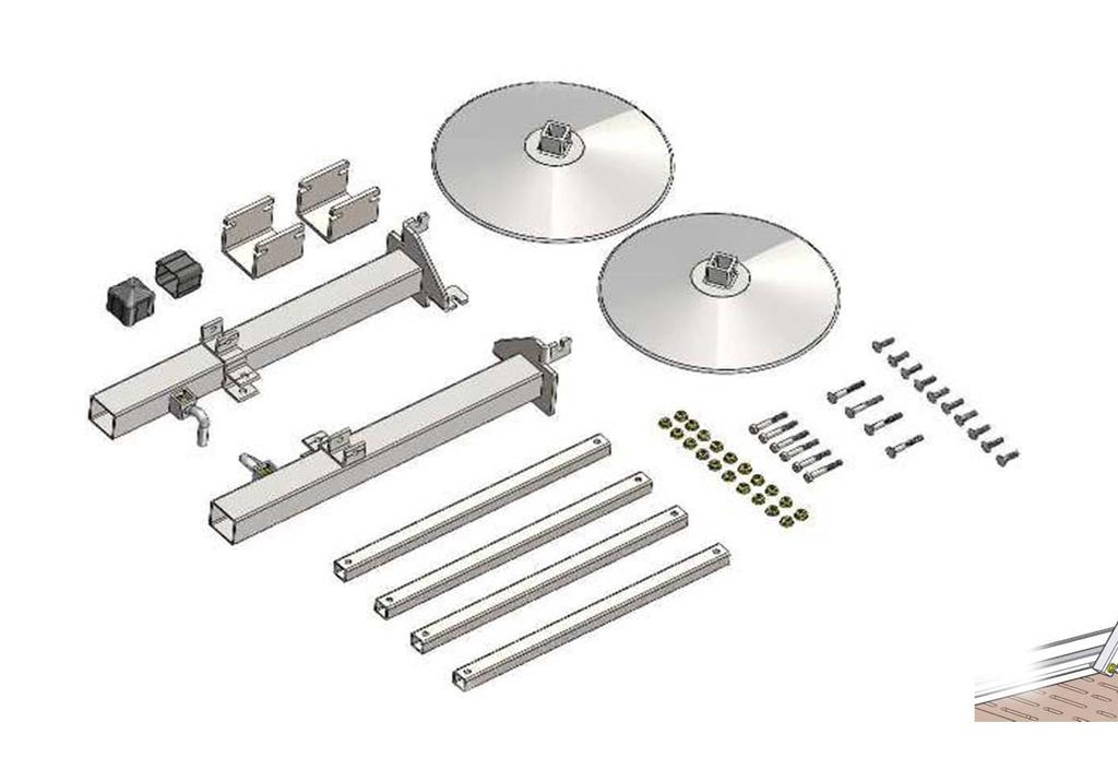 Leg & onnection racket Kit : e Dock (Pair) 176 40000 or 176 40075 A 2 Footpad ASMY FTP 1 20" Dock Outer Leg : Left (6' Posts) 176 80100L Used in 176 40000 1 20" Dock Outer Leg : Right (6' Posts) 176
