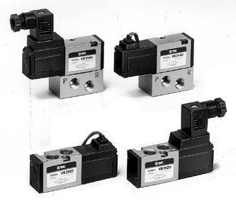 Port Solenoid Valve Direct Operated Poppet Type 000 Series Rubber Seal [Option] C: 0.