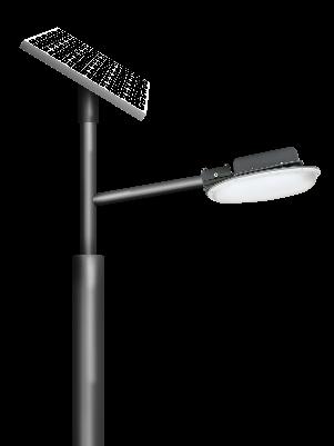 DELTA SOLAR LED STREET LUMINAIRE 30W SR-1030 Power Consumption: 30W CRI: Ra 80 Luminous Flux: 3180lm() Luminous Efficacy: 106lm/W() Lighting Duration: 30hrs*¹ Time to fully charged: 8hrs*² Luminaire