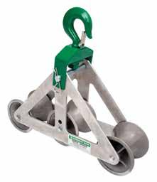 Use with any cable puller whose maximum pulling force is 4,000 lbs. (17.8 kn) or less.