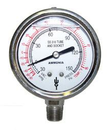 1 Grade B Diaphragm Gauge (Low Pressure) WGI Diaphragm gauges are sensitive instruments used in low pressure applications not exceeding 10
