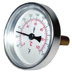 1 Grade B Magnetic Thermometers WGI bimetal magnetic surface thermometers are ideal for use on