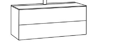 Pillar cupboards, 1 1/3 grids high - 50.8 cm 1 black TV stand Body height including swivel feet (1.