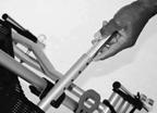 To change seat tubes or remove the seat tubes, press spring button.