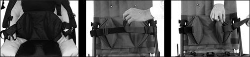 Attaching Lateral Trunk Support Double Flap The Double Flap Lateral Trunk Support brings the trunk to midline position. The Inner flaps mobilize the trunk.