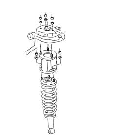 60 ft./lbs. 31) Install sway bar drop brackets (90-1339, Pass./90-1340, Drvr.) to existing sway bar upper mounting locations using existing hardware. (ILLUSTRATION 27). Torque hardware to 19 ft./lbs. 32) Install sway bar to sway bar mounting brackets with spacer (90-1508) installed as illustrated, using the 5/16 hardware provided.