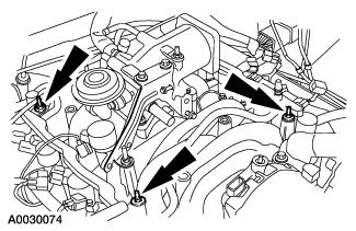 Page 5 of 9 27. Remove the fuel injection supply manifold (9F792) and the fuel injectors as an assembly. Installation 1. CAUTION: Use O-rings that are made of special fuel resistant material.