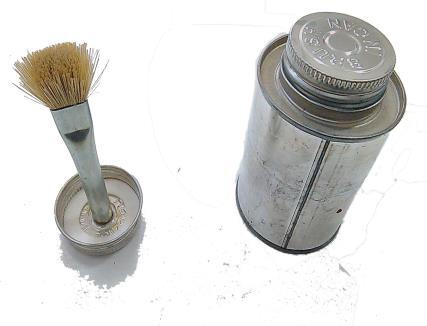 APPLICATORS 1 CEMENT CAN WITH PLASTIC HANDLED BRUSH 2 REPLACEMENT BRUSH/LID FOR CEMENT CAN 3 PASTE APPLICATION BRUSH HAND RASP, PROBES &