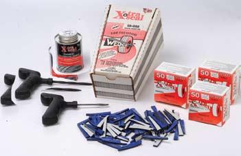 14-211 12-221 Fibre-Seal Kit Contains: 1 box 12-220, 1 can 14-008, 1 ea. 14-204, 1 ea. 14-216, 15 ea.