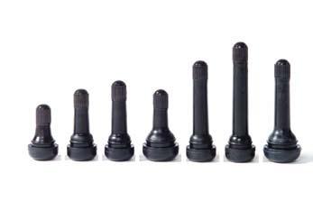 Tubeless Snap-In Valves For box of 50, use part nunmber 17-413-50, etc. For box of 500, use part number 17-413-500, etc. 17-412 412 EPDM Rubber 0.88".453" 17-413 413 EPDM Rubber 1.25".