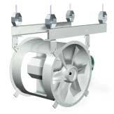 OPTIONAL CONSTRUCTION High Temperature - Emergency Smoke Options - UL/cUL Listed Model TBI-FS axial fans can withstand high temperature process exhaust or emergency smoke and heat relief.