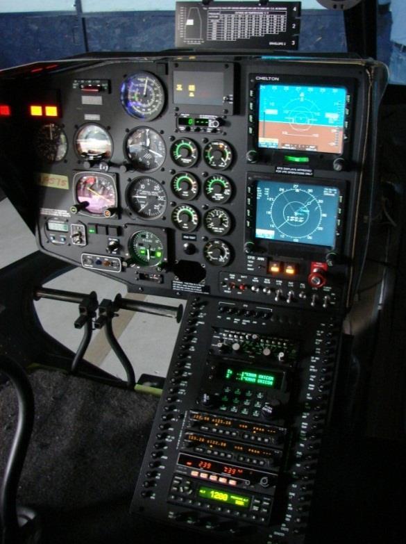 optional for dual flight instruments Separate lower