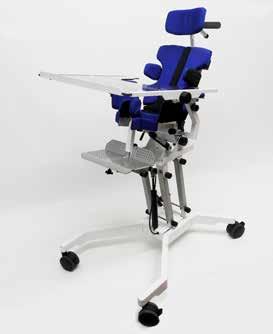 SEATING SYSTEM This innovative product allows for precise adjustments to better suit the size and physical condition of the child.