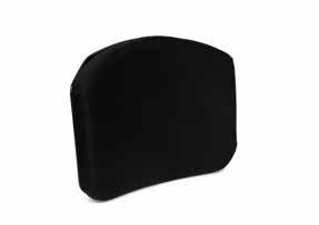 BACKREST (ONE PIECE) Description: Single-piece backrest for upper-body positioning Sturdy aluminium back plate High quality cushion cover 4 mounting points for strong, solid installation Anchor