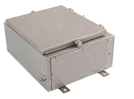 Captive Clamp enclosure Ex and Non-Ex Execution + Robust stainless steel enclosures for harsh environmental conditions + Door with Captive Clamp locking systems + External hinges (welded) + Fitted as