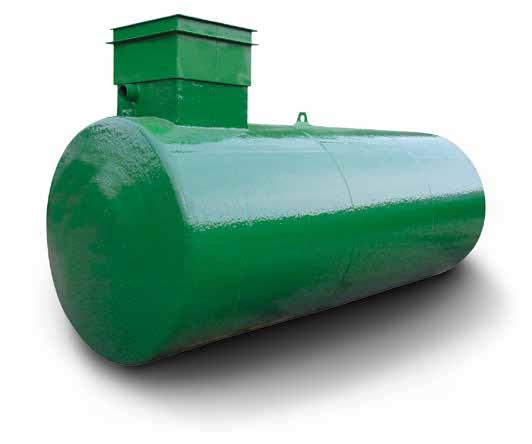 Underground safety tank, GRP coated [PG 4] If the building or the yard surface cannot be used for diesel storage, we recommend underground tanks.