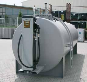 Stationary tank systems for diesel Steel tank diesel filling station [PG 4] Above ground tank system steel double-wall for outdoor installation, approved for the storage of diesel fuel and biodiesel