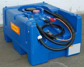 LiFePO4 battery (characteristics see page 98) Blue-Mobile Easy with electric pump CENTRI SP 30 e Blue-Mobile Easy 125 l with CENTRI SP 30 Electric pump CENTRI SP 30 (for information, see page