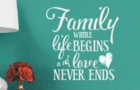 family makes life beautiful" R 120 FH021 BeautifulFamilyLove2