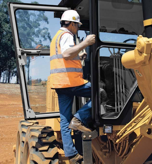 Safety Designed with safety in mind ROPS/FOPS Cab The four post Roll Over Protection System (ROPS) or FOPS cab provides a quiet environment with low vibration levels helping you remain efficient,