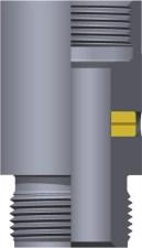 850 O.D. GV Plunger Mount Plunger Box Thread Plunger Pin Thread Pump Bore Example: GV2032, Gas Valve Plunger Mount, 1.500 Plunger Pin End, 1-1/2 Plunger Cage, 316 Stainless Steel GV2022 1.000-14 1.