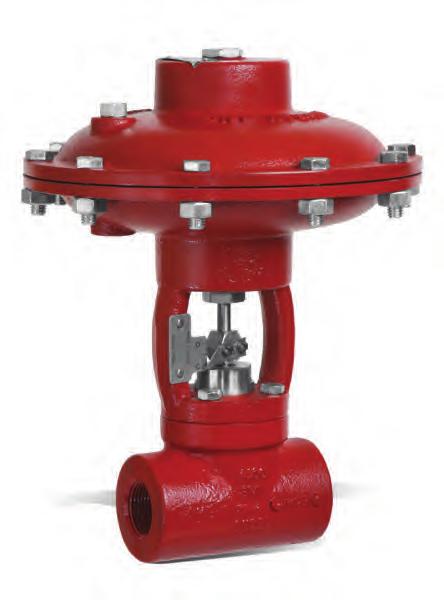 FEATURES: Compact design sealed seat Valve travel indicator Field reversible topworks Teflon packed stuffing box CERTIFICATIONS: Canadian Registration Number (CRN): 0C15021.