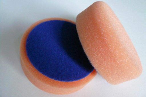 Medium hard polishing sponges in various qualities and diameters Polishing sponge - orange D 90 x 30 mm with milled edge 2