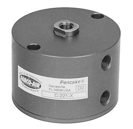 Original & T Series 8 Bores, /2" 4" Features & Benefits This, the original Pancake Cylinder, was designed in 958 to satisfy the need for short stroke cylinders that would fit in very tight spaces.
